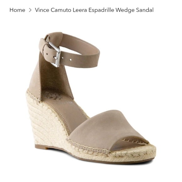 Vince Camuto Tan Espadrille Wedge Sandal - Picture 2 of 6